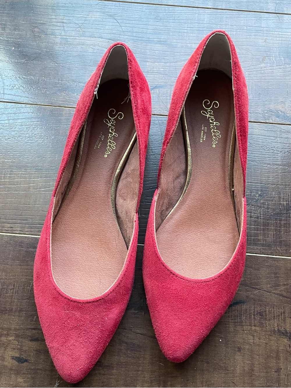 Seychelles - Red Suede Women's Shoes 6.5
